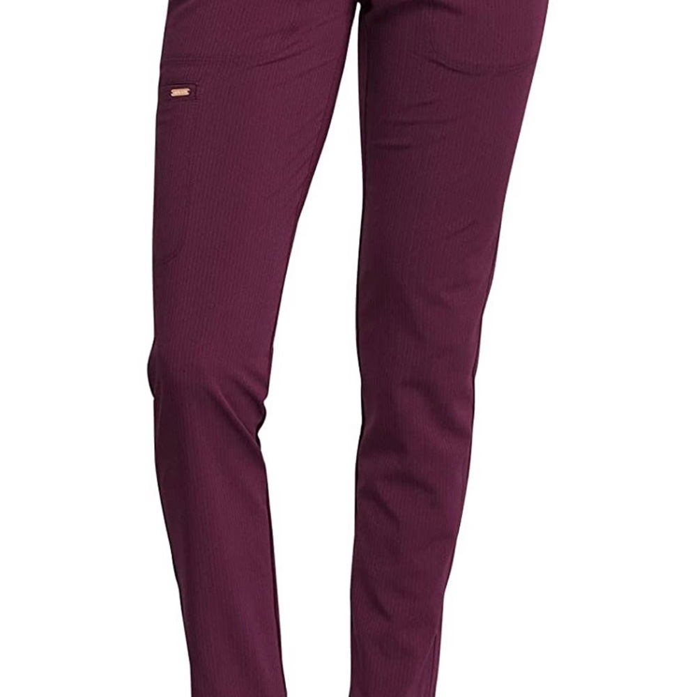Cherokee tapered leg burgundy jogger scrubs